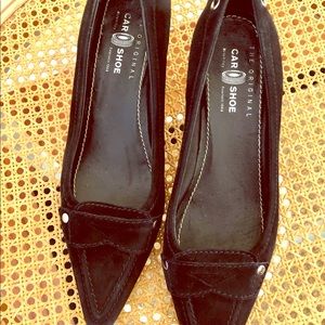 Prada The Original Car Shoe black suede ki…
